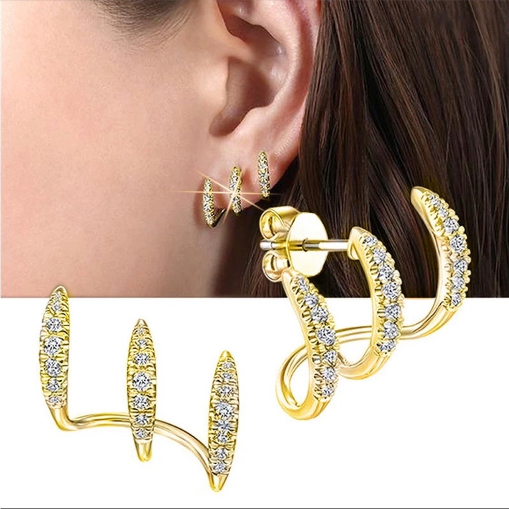 Zara multi 3 in 1 earrings